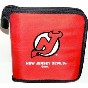 NEW JERSEY DEVILS CD/DVD/GAME VIDEO STORAGE CASE